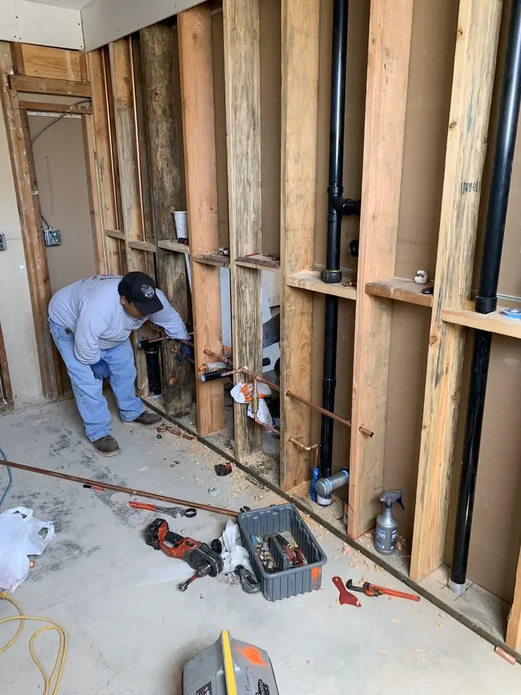Commercial rough-in plumbing for Water Heater Replacement in Hazlettville